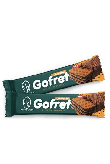 Kahve Diyarı Bitter Çikolatalı Gofret 30 Gr - 6'lı Paket