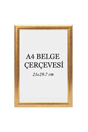 ÖZCANLAR ÇERÇEVE Diploma Çerçevesi Belge Çerçevesi Sertifika Fotoğraf Çerçevesi A4 Tekli Boş Çerçeve 21x30