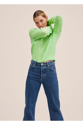 MANGO Woman Perkins Collar Knitwear Sweater