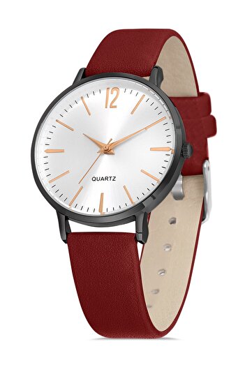 Twelve Leather Strap Women's Wristwatch