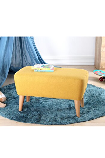 Lorencehome Moouv Çocuk Bench Puf - Sarı