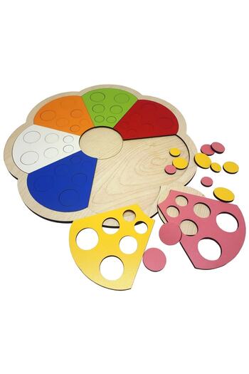 Qunduz Ahşap Çiçek Puzzle