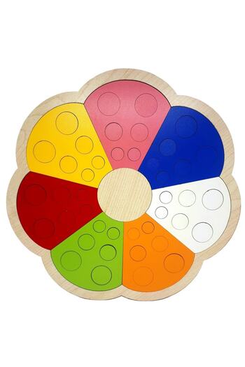 Qunduz Ahşap Çiçek Puzzle