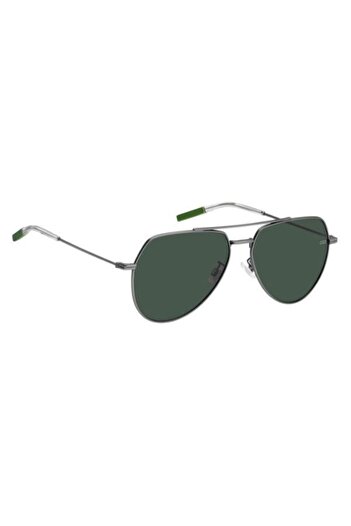 Tommy Jeans Tj 0064/f/s R80qt Unisex Matte Dark Metal Sunglasses