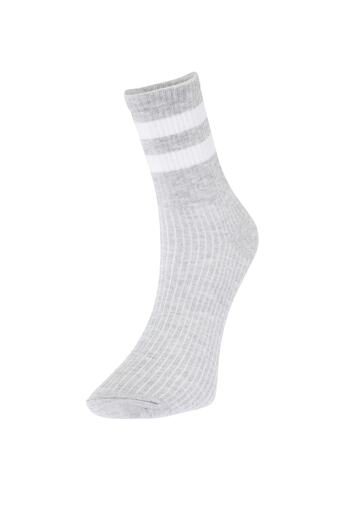 Trendyol Collection Pack of 5 MultiCOlor Striped College and Tennis Socks - TMNAW20CO0007