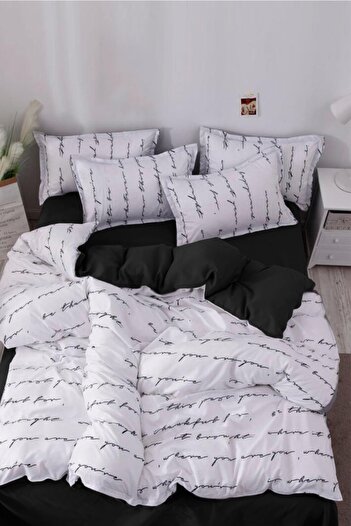 Always Single Double Sided Duvet Cover Set with Elastic Sheet
