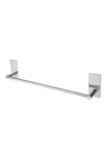 DELTAHOME Paslanmaz Çelik Havluluk Askılık 40cm - Inox Ss304 - Vidalamaya Delmeye Gerek Yok
