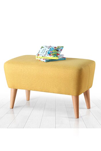 Lorencehome Moouv Çocuk Bench Puf - Sarı