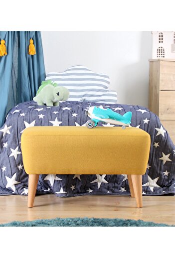 Lorencehome Moouv Çocuk Bench Puf - Sarı