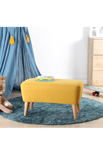 Lorencehome Moouv Çocuk Bench Puf - Sarı