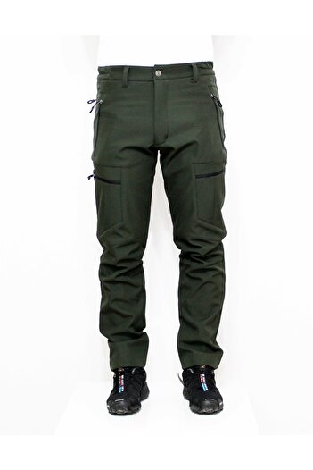 Mudwill Παντελόνι Softshell με τσέπη με φερμουάρ Khaki Cargo
