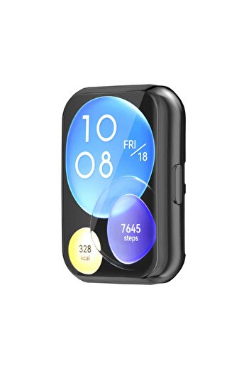 Fibaks Watch Fit 2 Kasa Ve Ekran Koruyucu Parlak 360 Koruma uyumlu