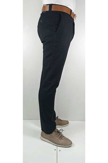 Bomonti Linen Look Cotton Trousers with Garnished Side Pockets