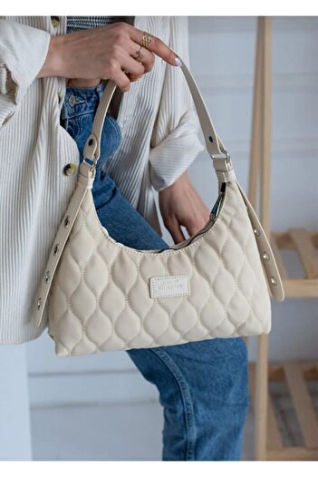 MAC&MOS Women's Hand and Shoulder Bag - Cream