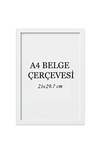 ÖZCANLAR ÇERÇEVE Diploma Frame Document Frame Certificate Photo Frame A4 Single Empty Frame 21x30