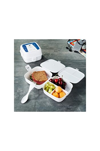 Gondol Plastik Colorful Illustrated Children's Lunch Box, Lockable Lunch Storage Container