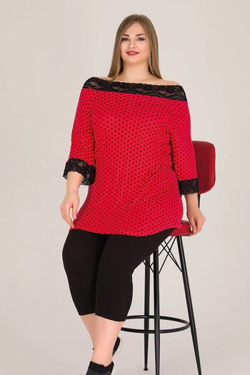 Jenny Daphne Set pijamale Capri cu mâneci scurte pentru damă Plus Size 10572