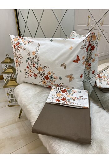 Özcan Ev Tekstil Ranforce Double Sheet Pillow Set 100% Cotton