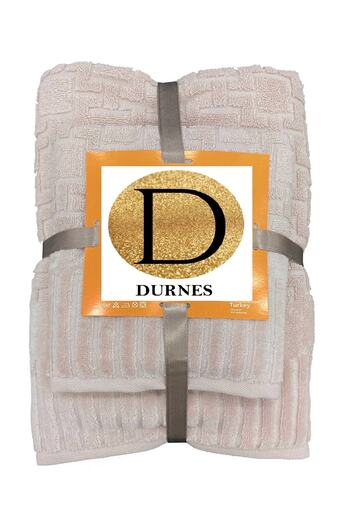 DURNES Premium Bath Set Bath Towel - Hand Towel / 100% Cotton (100% Cotton) / Powder