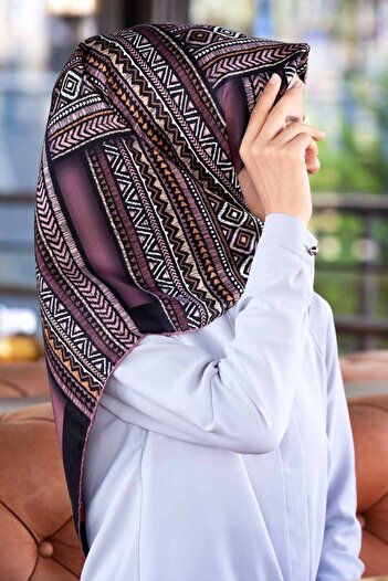 Vissona Γυναικείο μεταξωτό κασκόλ Twill Dusty Rose Beige