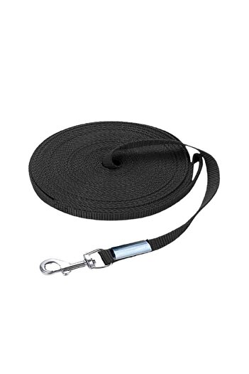 LİDERSAN ÇELİK Steel Pressed 15 Meters Dog Garden Tethering Leash Lead Strap Black