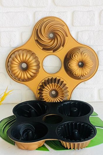 MEŞELER Galaxy Cast Granite 4-Piece Cake Mold