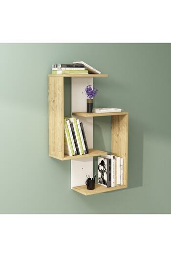 ARNETTİ Lore Wall Shelf - White & Sapphire
