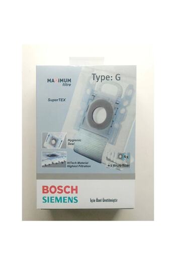 Arçelik Σακούλα σκόνης για ηλεκτρική σκούπα Bosch Siemens G Type Compatible White - σε κουτί