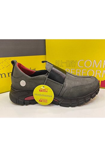 Mammamia D22ka-155 Genuine Leather Women's Shoes - Smoked Nubuck