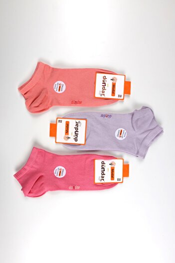 Dündar 3-Piece Women's Plus Modal Seamless Soft Washable Scented Booties Socks