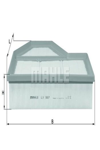 MAHLE Bmw E60 M5 Compatible Lx987 Air Filter