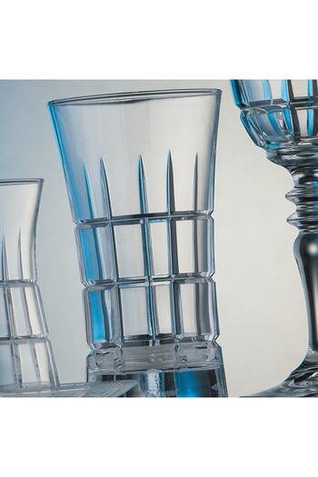 KCD Carre 61 Piece Glass Tableware Presentation Dowry Set Bottled Water Cup Set Cutting Hand Decor