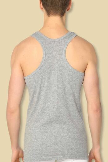 Tutku 3-Rib Gray Athlete Undershirt