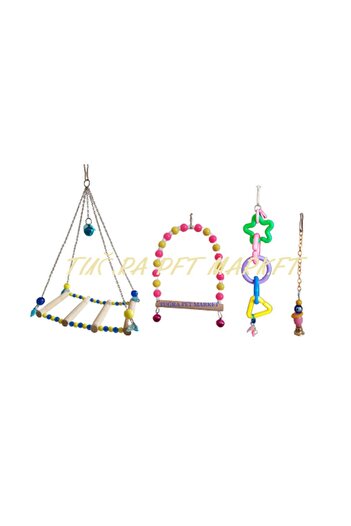 TUĞRA PET MARKET Tuğra Pet Market Budgie Toy (Set of 4)