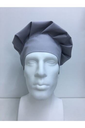 ADALILAR İŞ ELBİSELERİ Chef Hat Mushroom Cap (Grey)