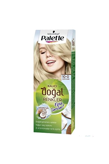 Palette Kalıcı Doğal Renkler Saç Boyası 10-0 Açık Sarı