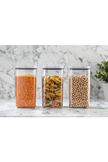 Nesto Home 3-Piece Silicone Gasket 1400 ml Food Storage Container