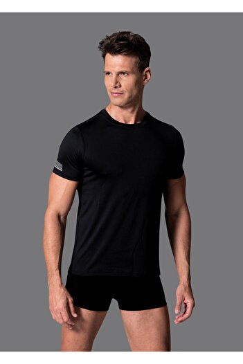 Dagi Black 520Dgea Active O-Neck T-Shirt