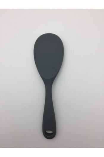 Multiamo Heat Resistant Silicone Gray Short Spoon
