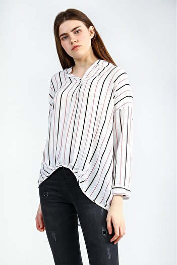 Collezione Red Ecru Women's Sports Blouse - Regular Fit, Long Sleeve