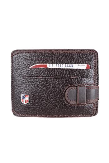 U.S. Polo Assn. Plcz7602 Кавовий чоловічий гаманець