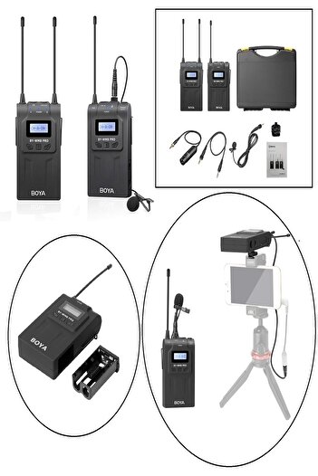 BOYA By-wm8 Pro K1 Kablosuz Yaka Mikrofonu Seti