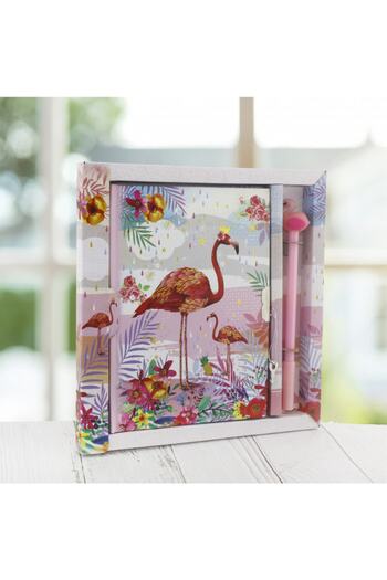 mutlu adım 13x18cm Flamingo Memory Book and Pen Set