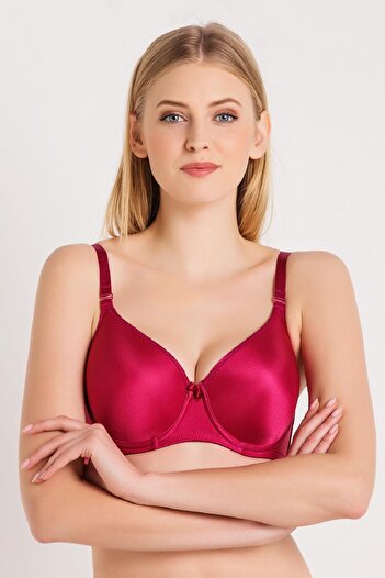 Magic Form Women's Plain Fabric, Thin Sponge, Large Size Supporting Bra 5738