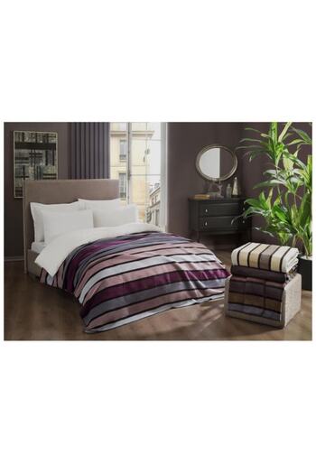 Taç Blanket Cotton Double Ripley Brown