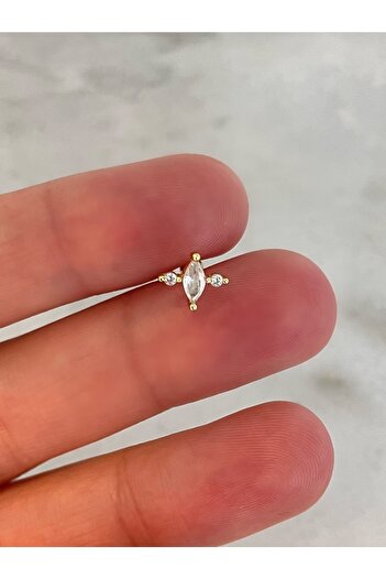 emy by emel luxury silver jewelry Violet 1 Piercing 925 Ayar Gümüş