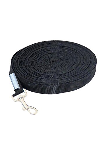 LİDERSAN ÇELİK Steel Pressed 15 Meters Dog Garden Tethering Leash Lead Strap Black