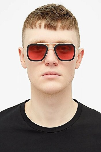 Goldmine Unisex Metal Framed Uv400 Tony Stark Sunglasses