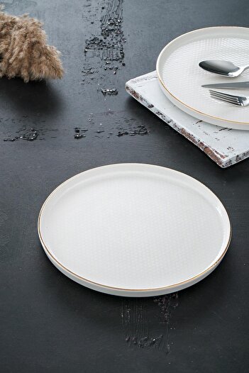 ACAR Nordic Istanbul Round Serving Plate - 26 Cm