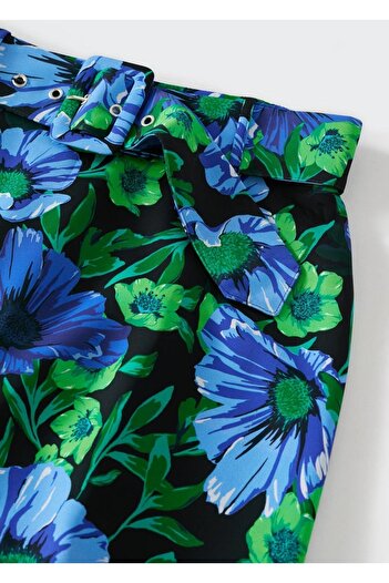 MANGO Woman Fustă cu modele florale